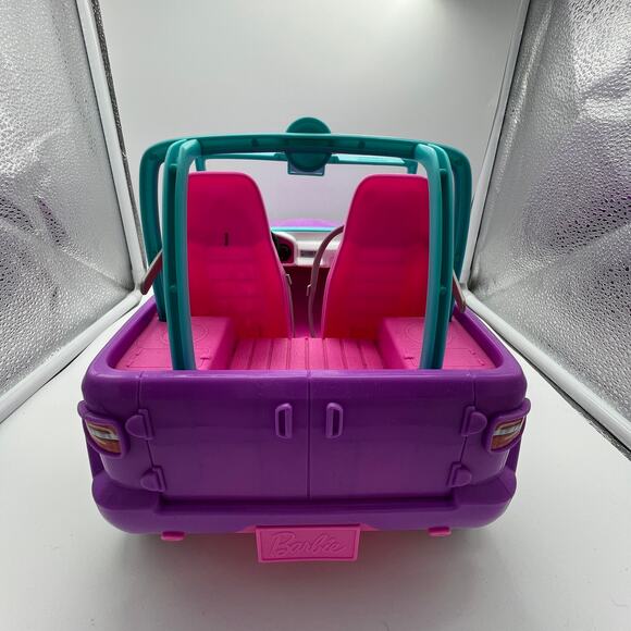 Barbie Jeep Mattel Off Road Doll Vehicle Play Toy 2019 Purple Pink Plastic Car - Picture 4 of 8
